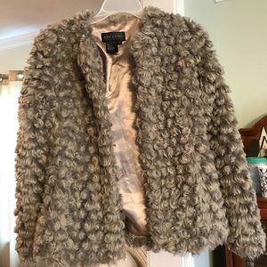 Faux Fur taupe jacket. Brand new and never worn.